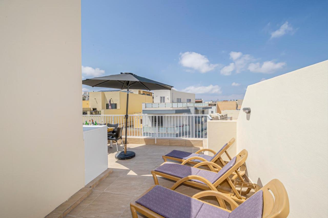 Summer Breeze Penthouse With Private Hot Tub & Terrace With Panoramic Views, By Getawaysmalta 梅利哈 外观 照片